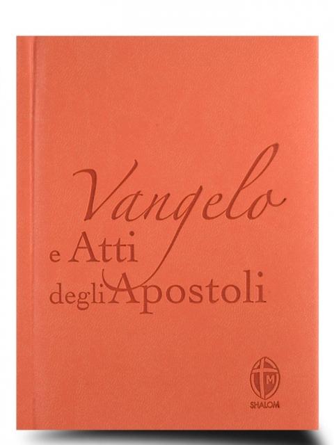 vangelo e atti degli apostoli arancione frontale